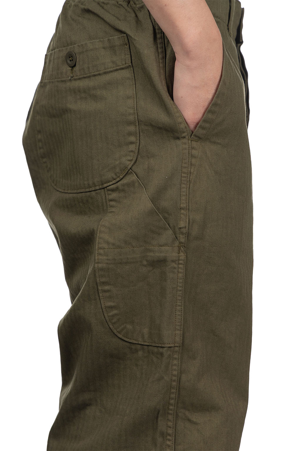 OrSlow - Wide Fit French Work Pants - Army Green