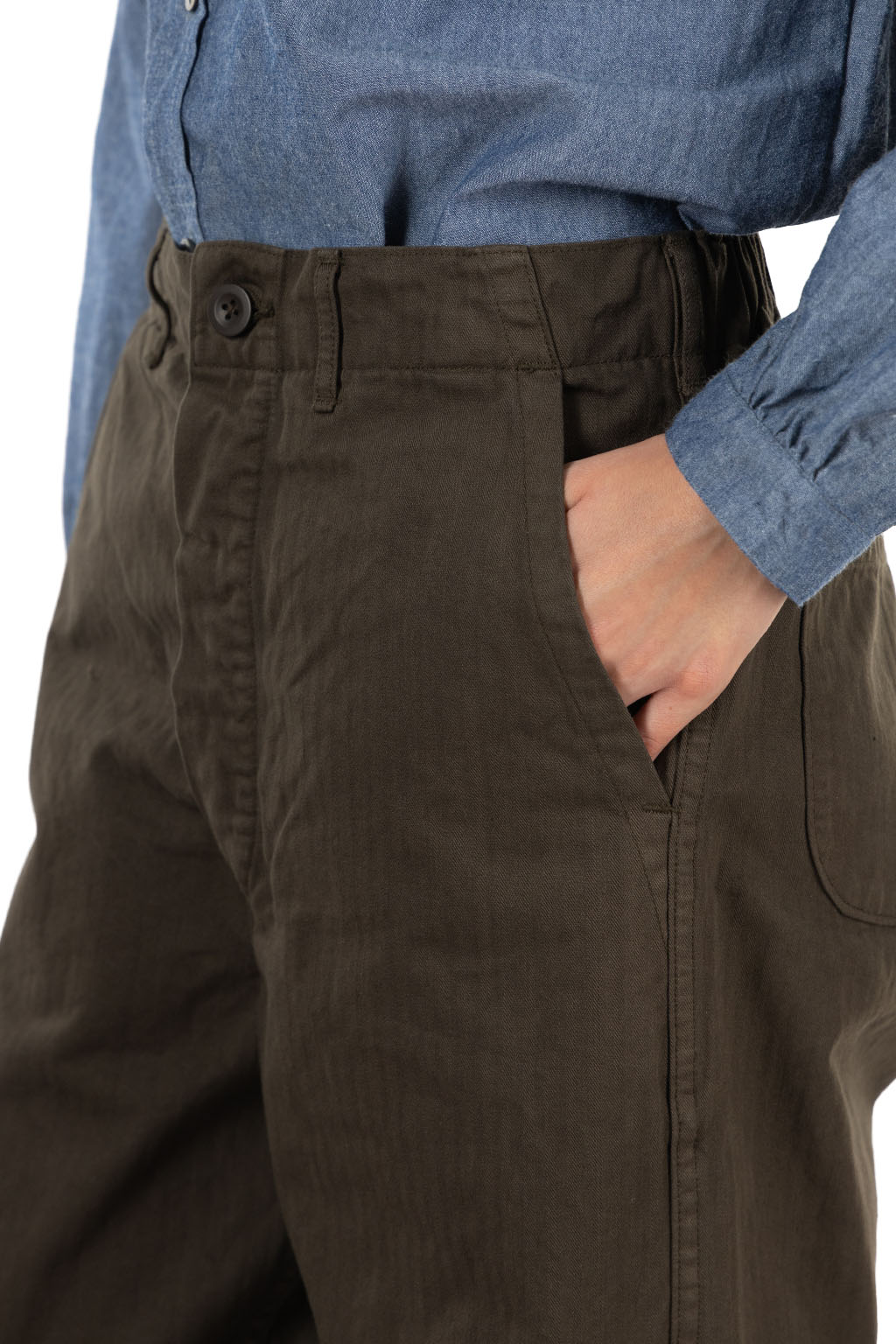 OrSlow - Wide Fit French Work Pants - Coffee Brown