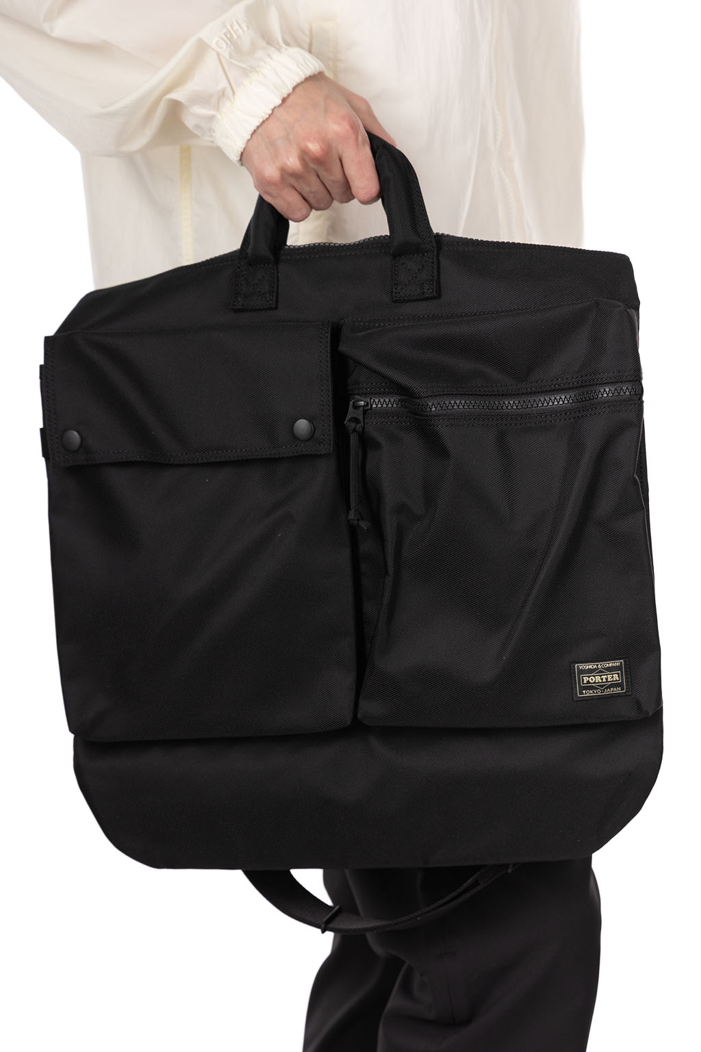 Porter Yoshida - UNIT 2WAY HELMET BAG - Black