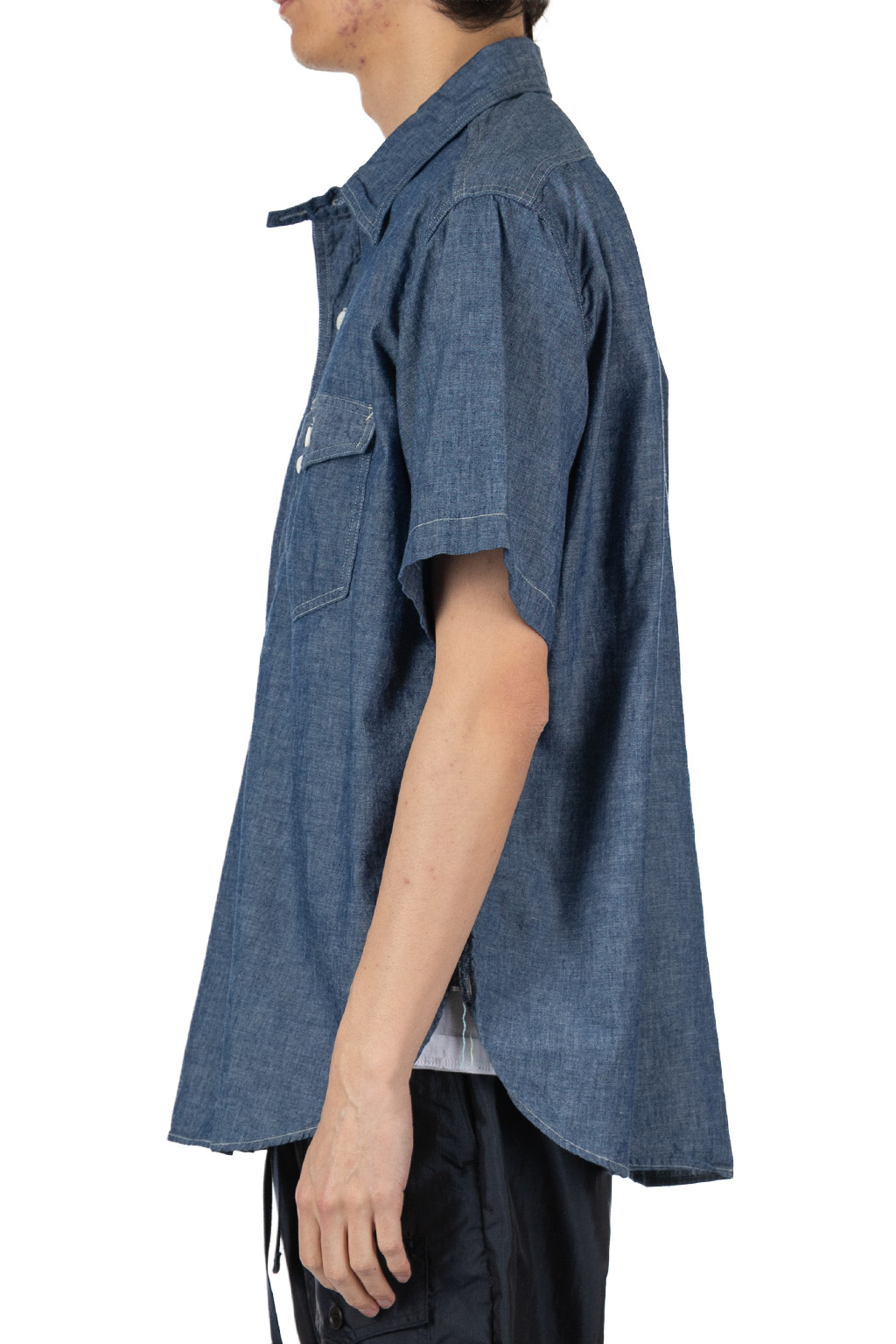 Post O'Alls - NAVY CUT SS - Classic Chambray - Indigo