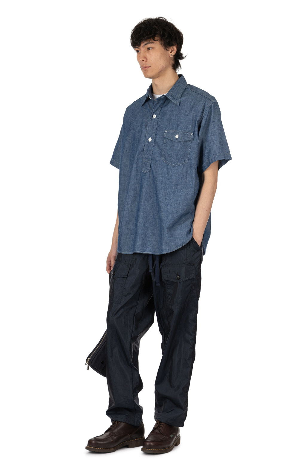 Post O'Alls - NAVY CUT SS - Classic Chambray - Indigo