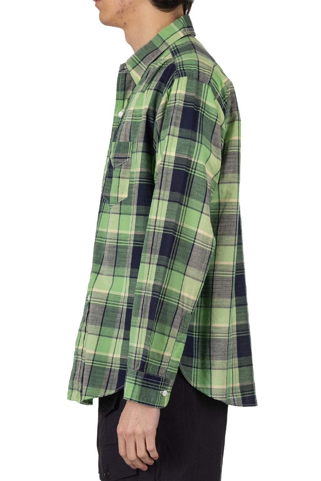 Post O'Alls - Original BL Shirt - Cotton Plaid - Green