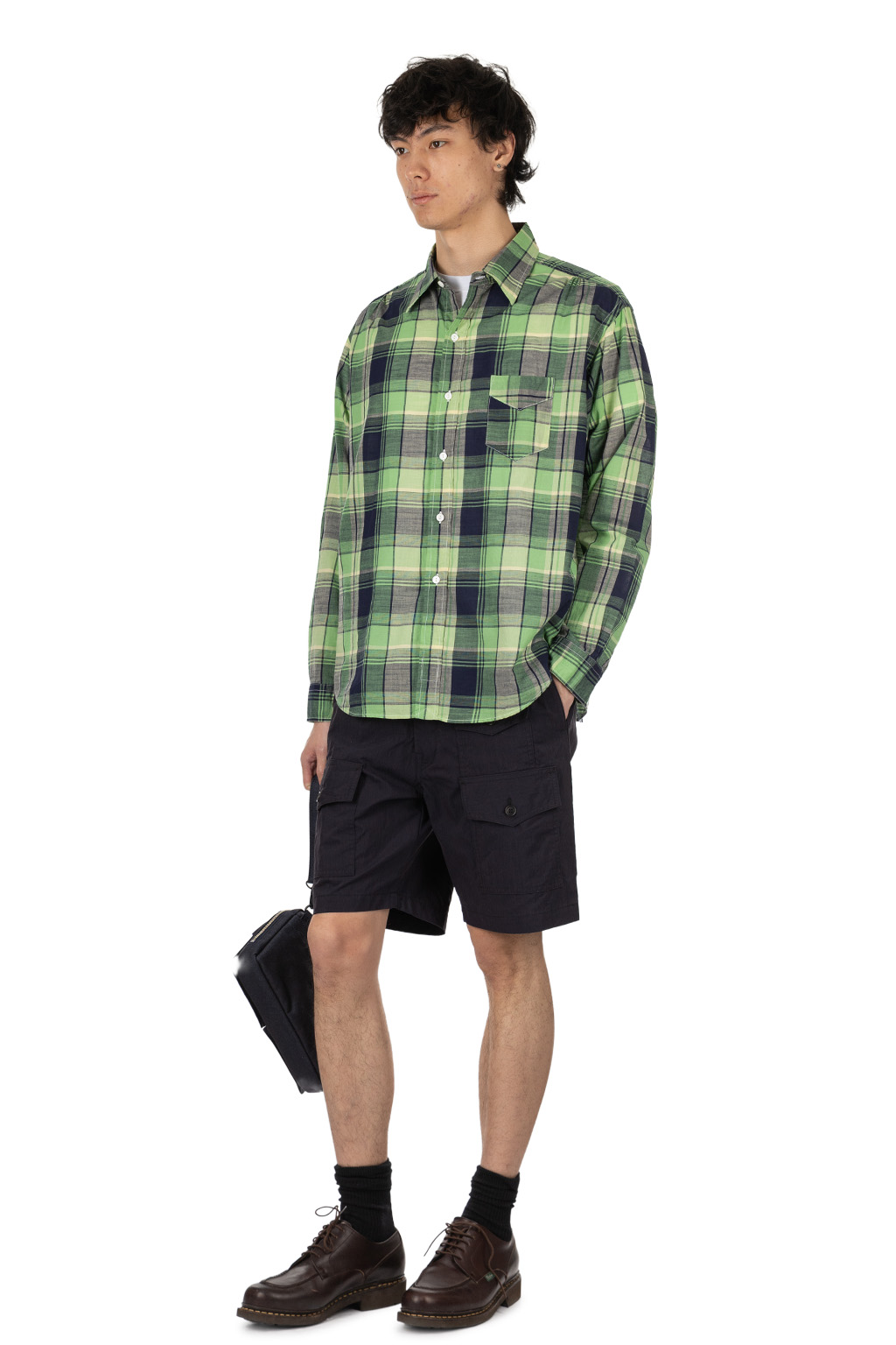 Post O'Alls - Original BL Shirt - Cotton Plaid - Green