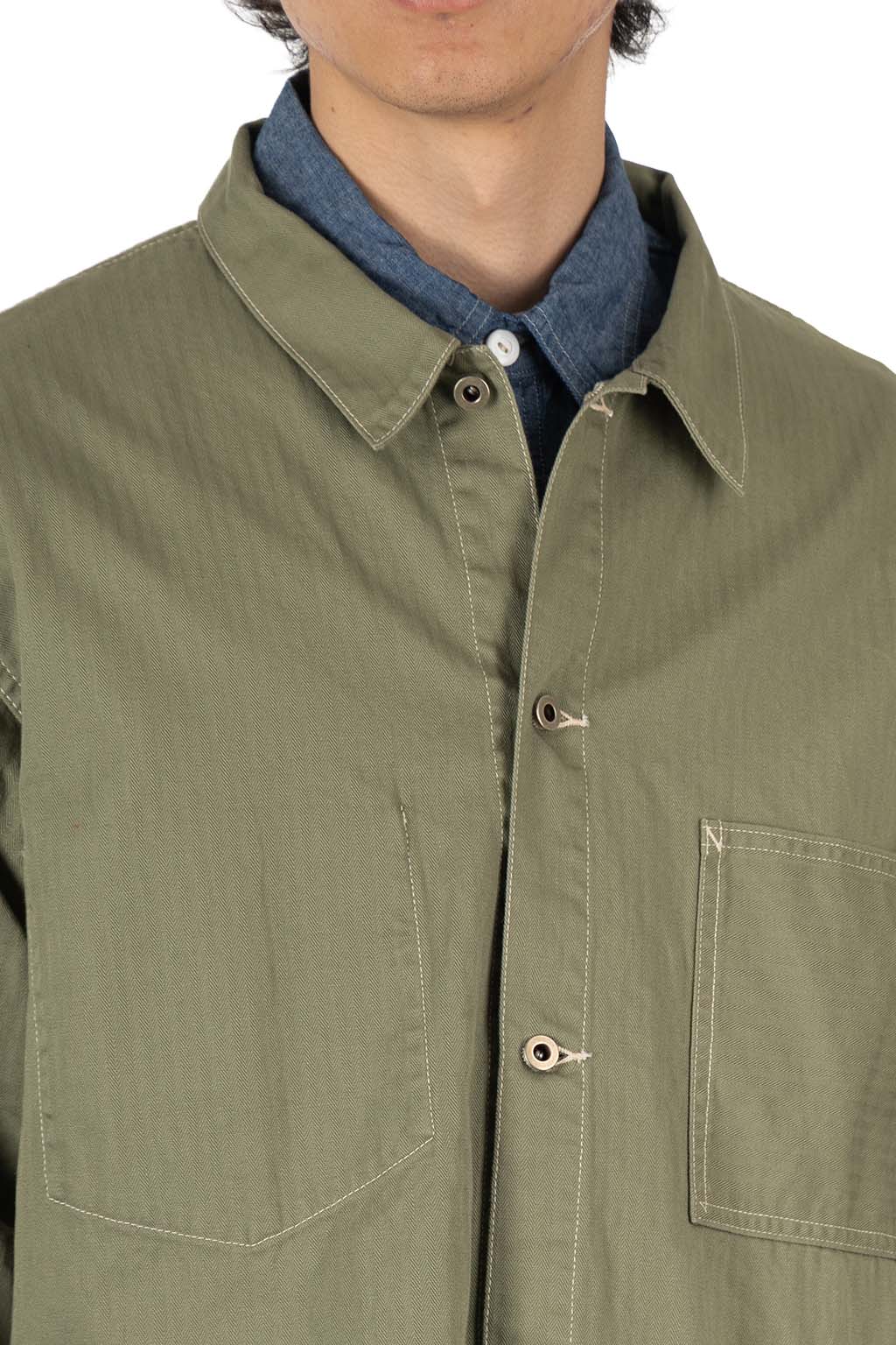 Post O'Alls - USMC 1930s Utility Jacket - Mini HBT - Sage