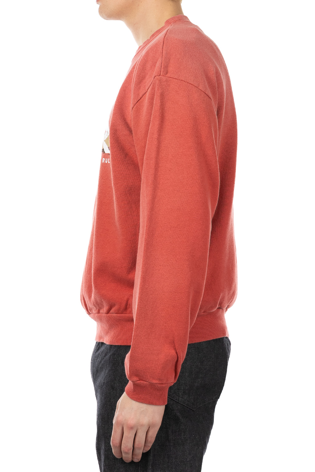 Kapital - SWT Knit Crew SWT("L" LONGHORN) - Red