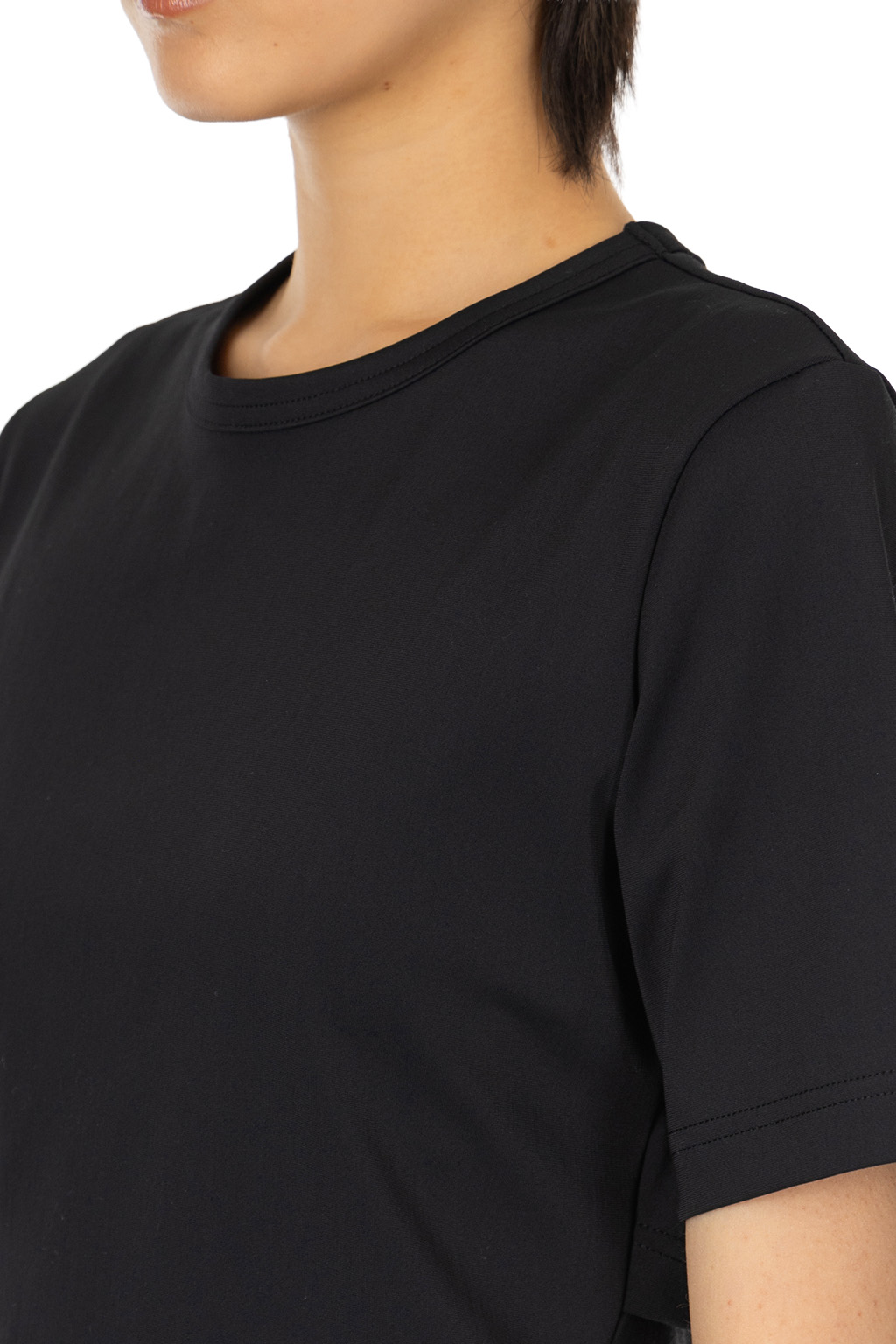 SYNTH - Back Cutting Cropped T - Black