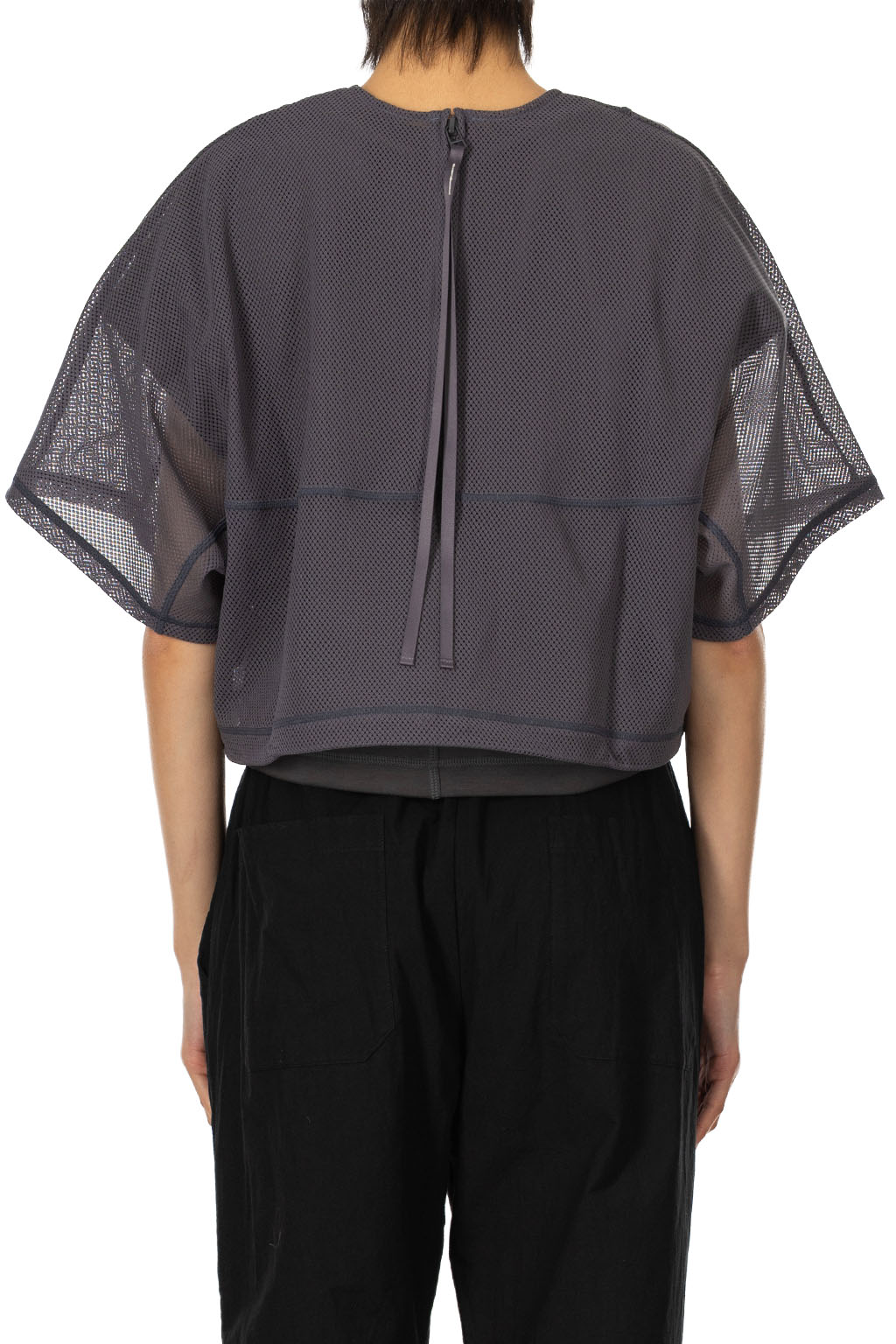 SYNTH - Dolman Sleeve Cropped T - Gray