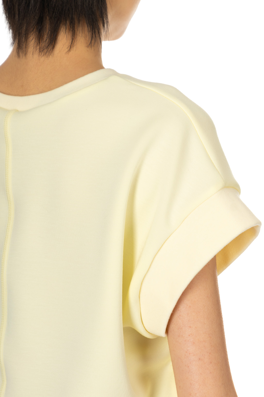 SYNTH - Sleeveless Cropped T - Butter Yellow
