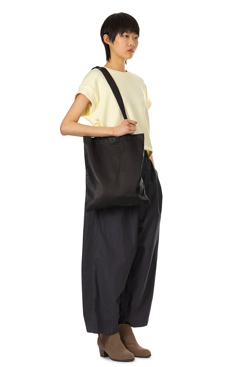 SYNTH - Sleeveless Cropped T - Butter Yellow