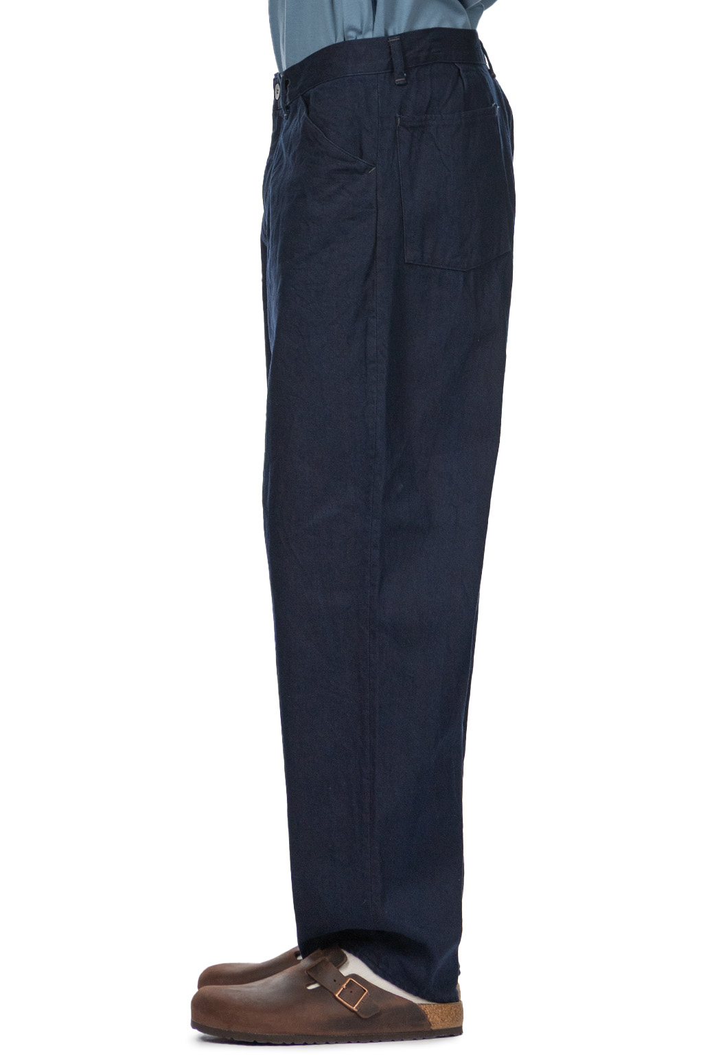 Still by hand - 11.5oz Denim Straight Pants - Dark Navy