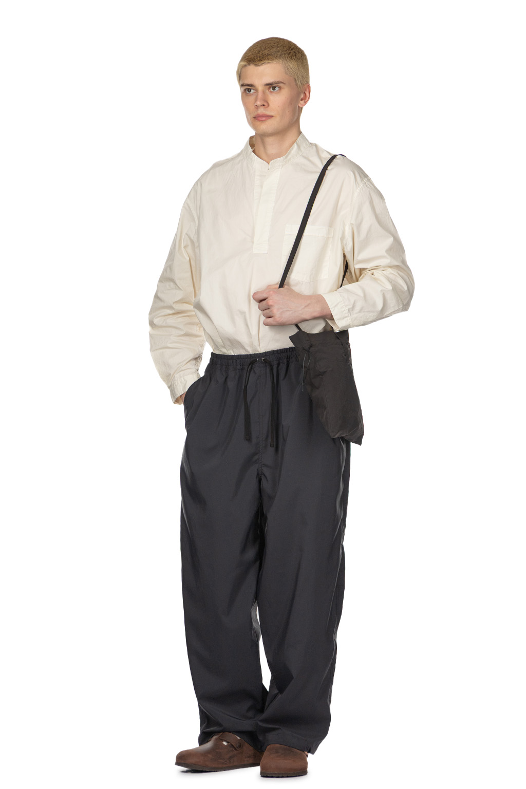 Still by hand - Airy Wide Pants - Ink Black
