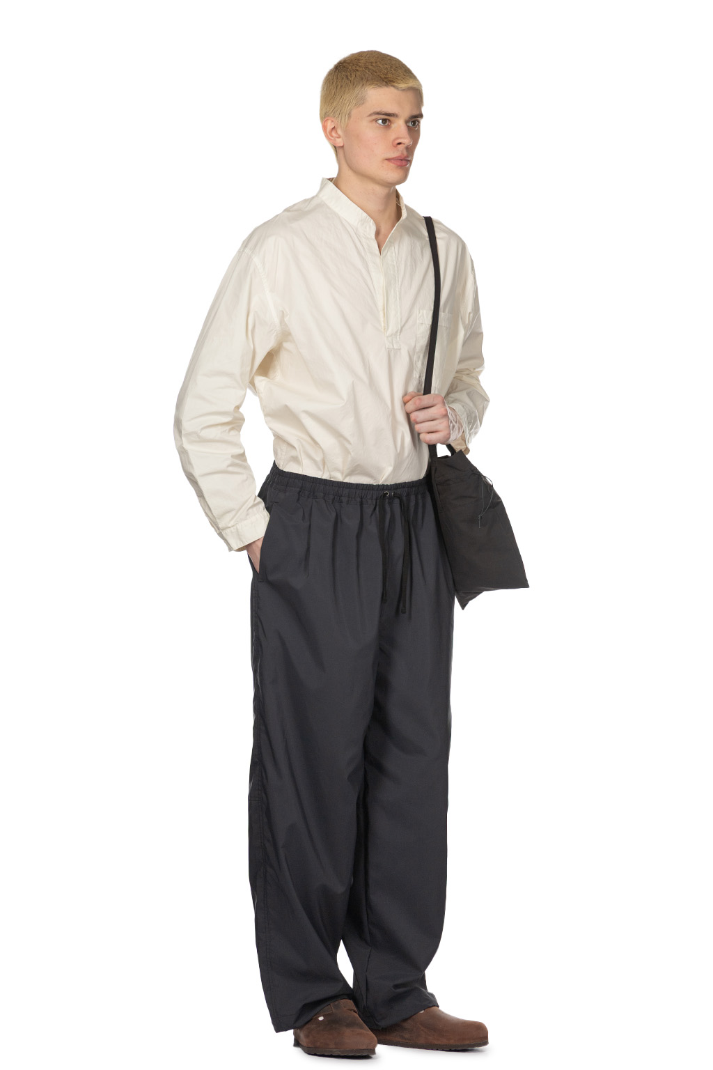 Still by hand - Airy Wide Pants - Ink Black