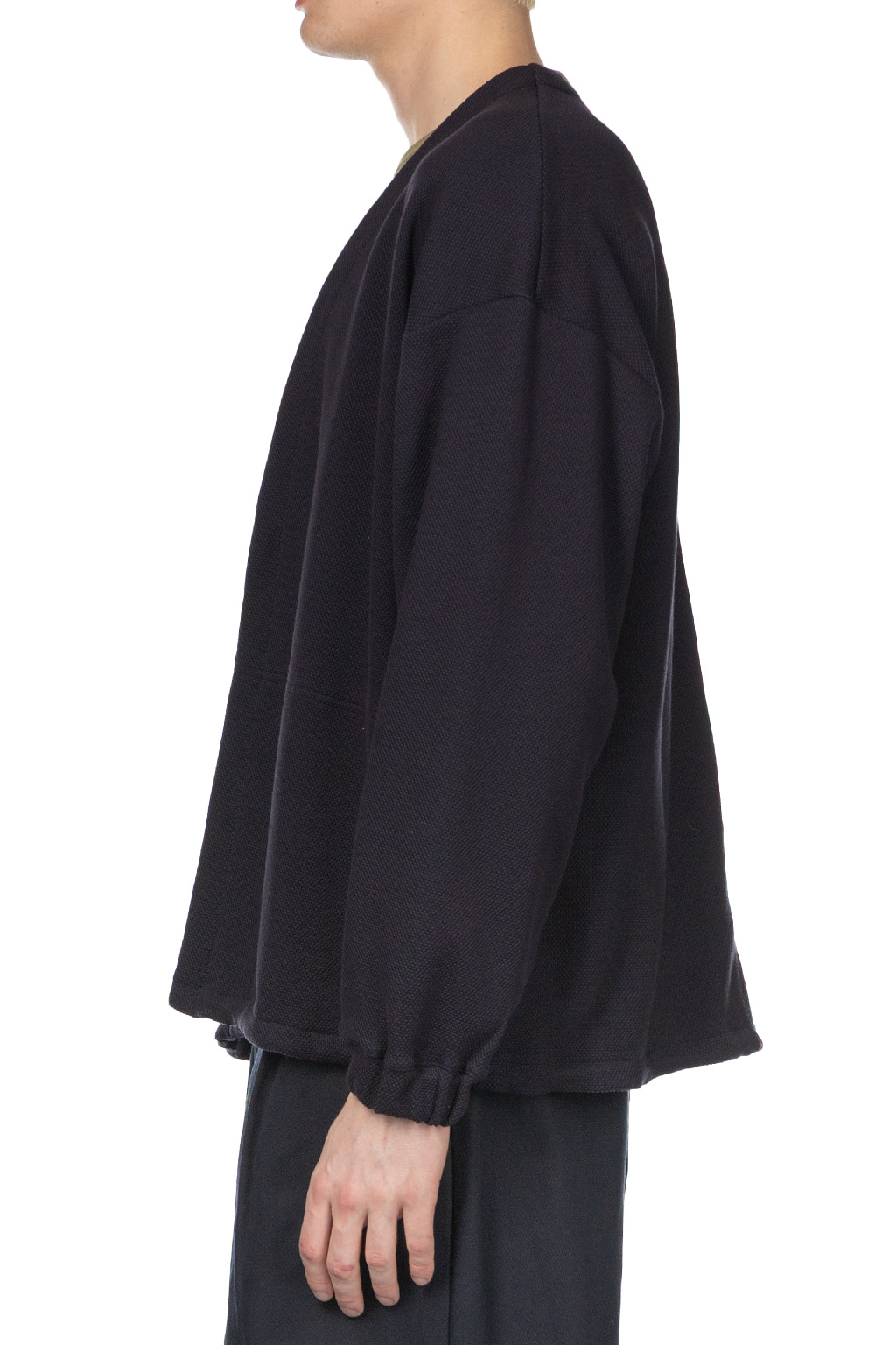 Still by hand - Buttonless Cardigan - Navy