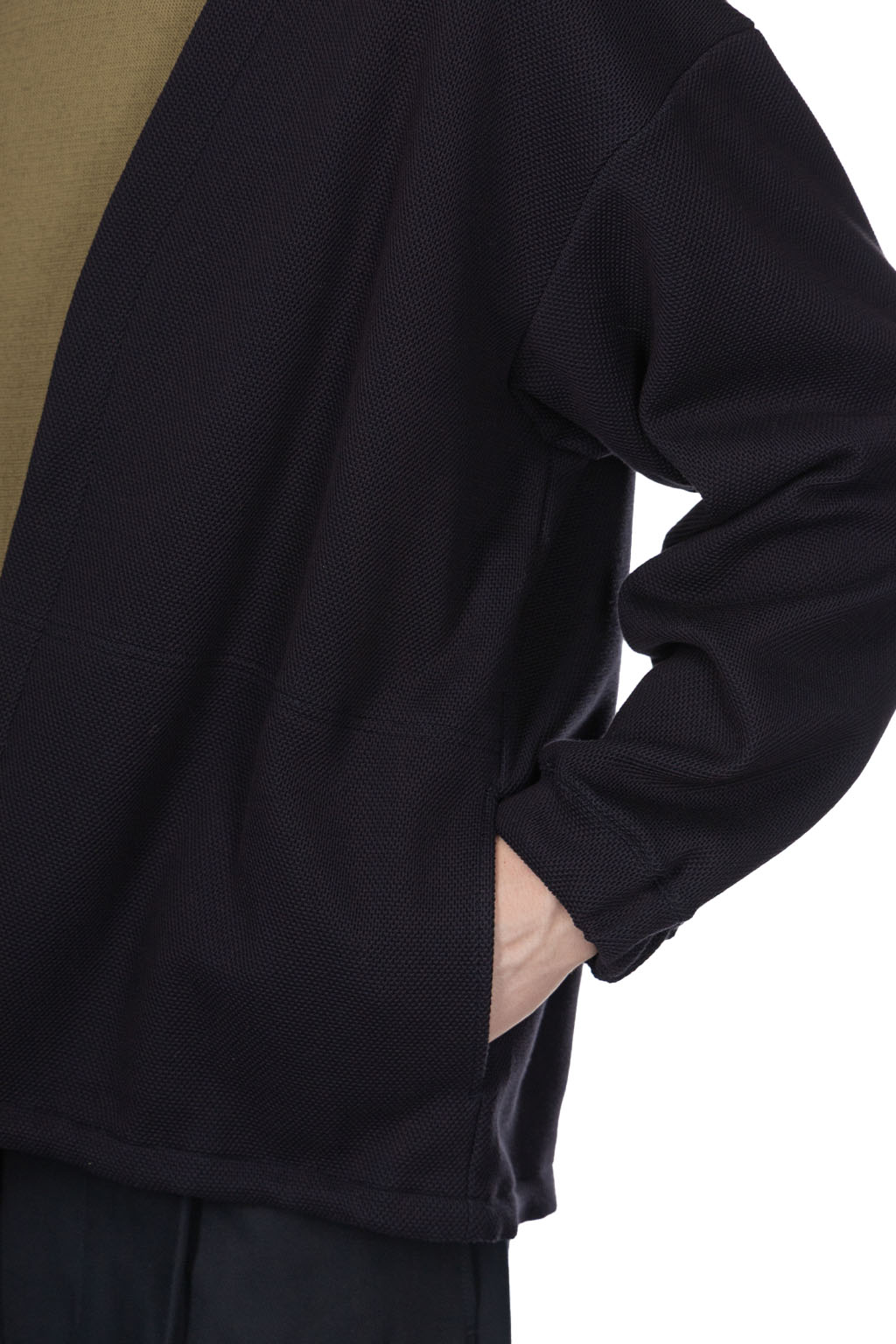 Still by hand - Buttonless Cardigan - Navy