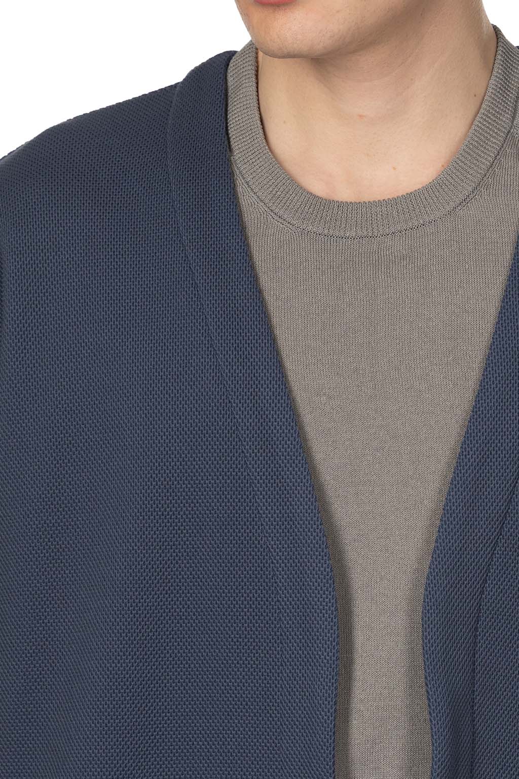 Still by hand - Buttonless Cardigan - Slate Blue