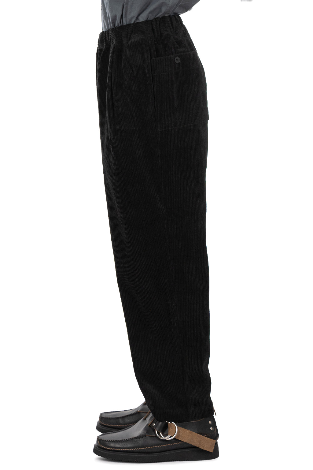 Still by hand - Corduroy Easy Pants - Black