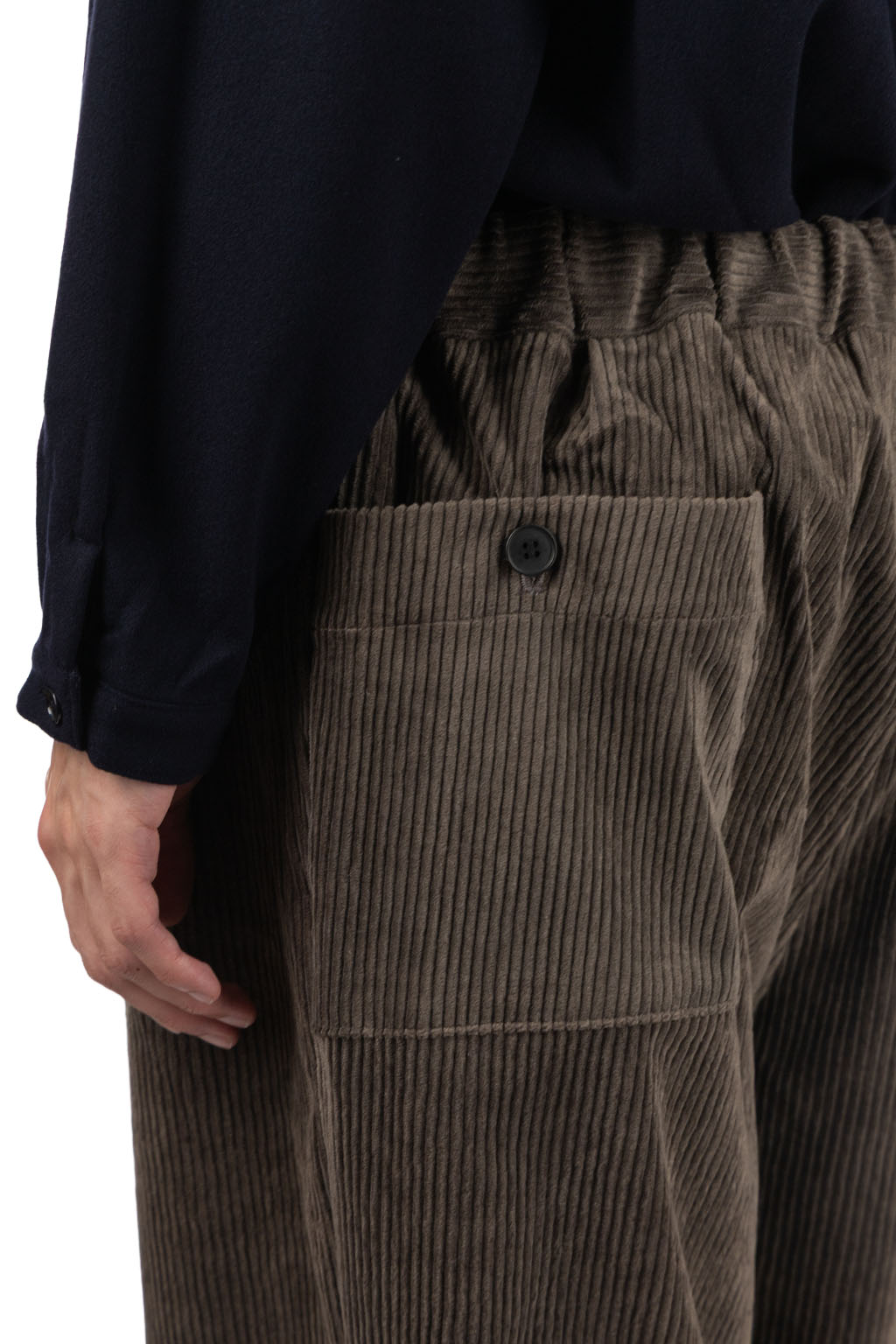 Still by hand - Corduroy Easy Pants - Khaki Brown