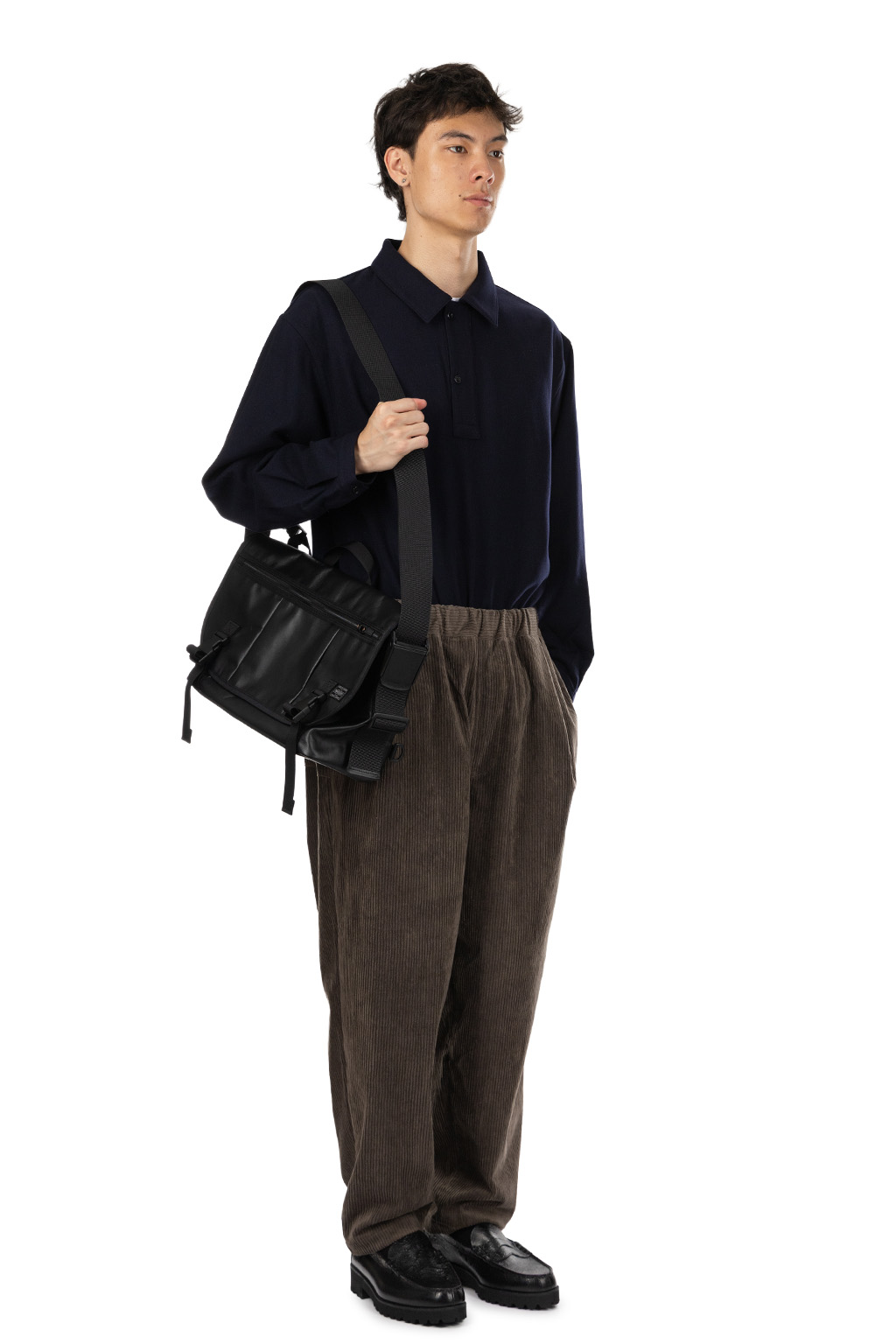 Still by hand - Corduroy Easy Pants - Khaki Brown