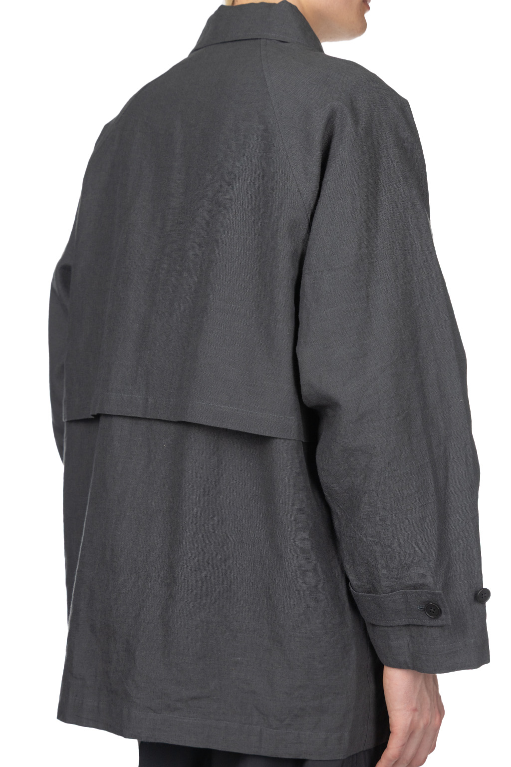 Still by hand - Cotton Half Coat- Blue Charcoal
