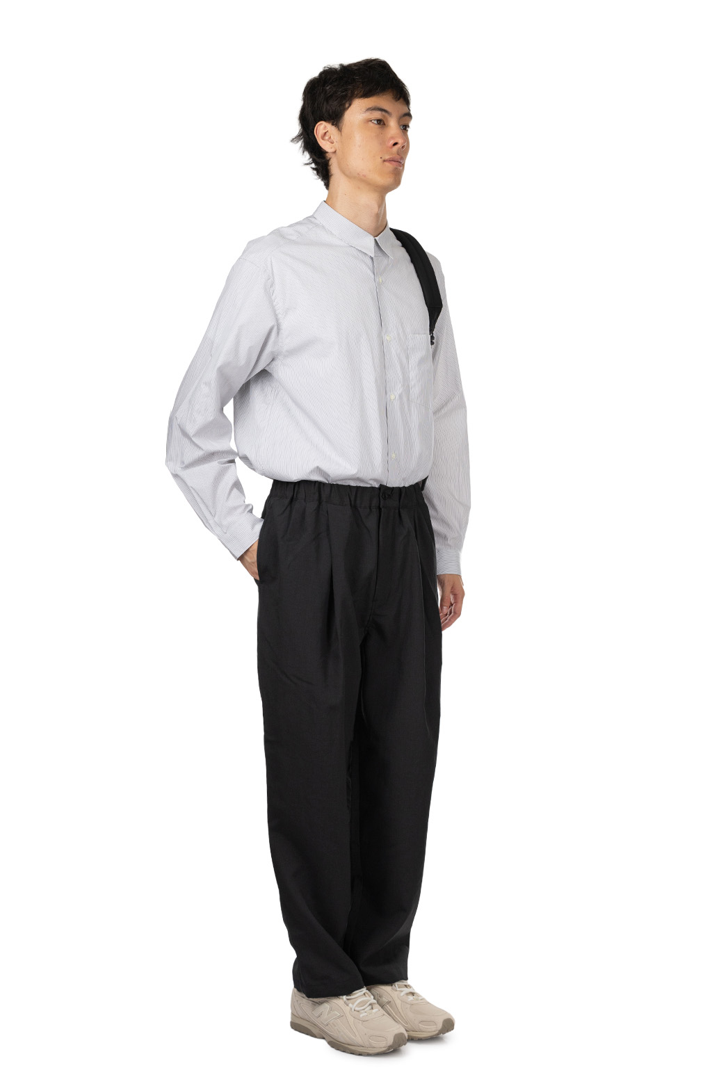 Still by hand - Elasticated Easy Pants - Ink Black