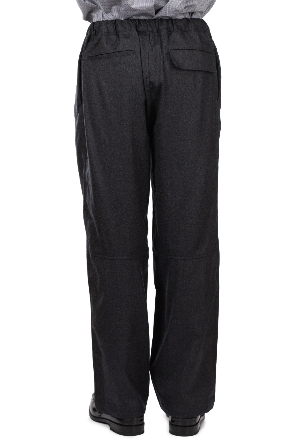 Still by hand - Free Adjusting Wool Pants - Charcoal
