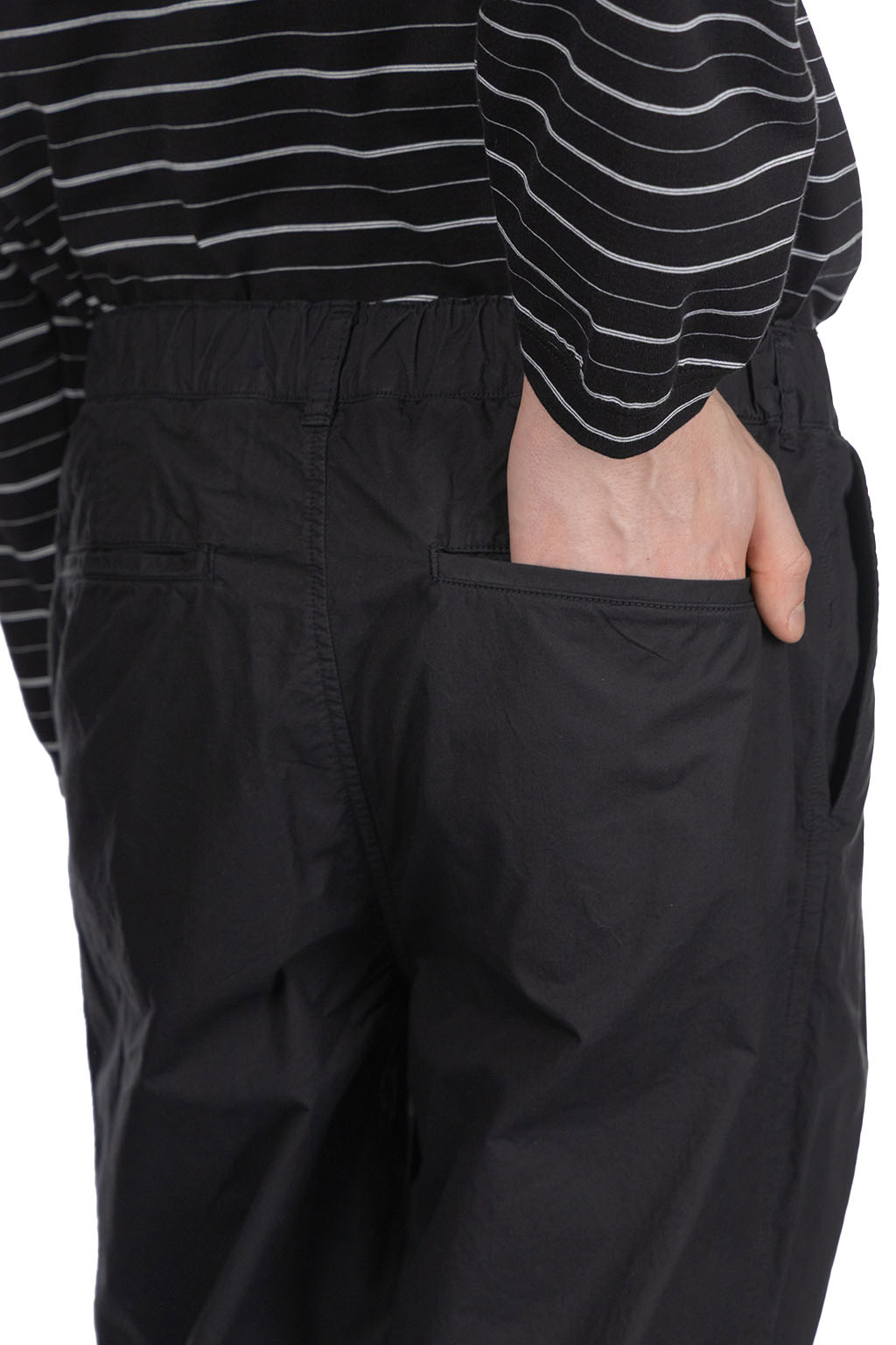 Still by hand - Garment Dye 2 Tuck Pants - Ink Black