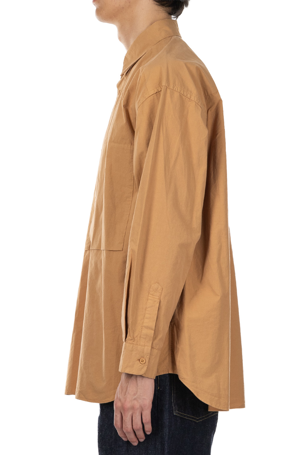 Still by hand - Garment-Dye Over Shirt - Pale Orange