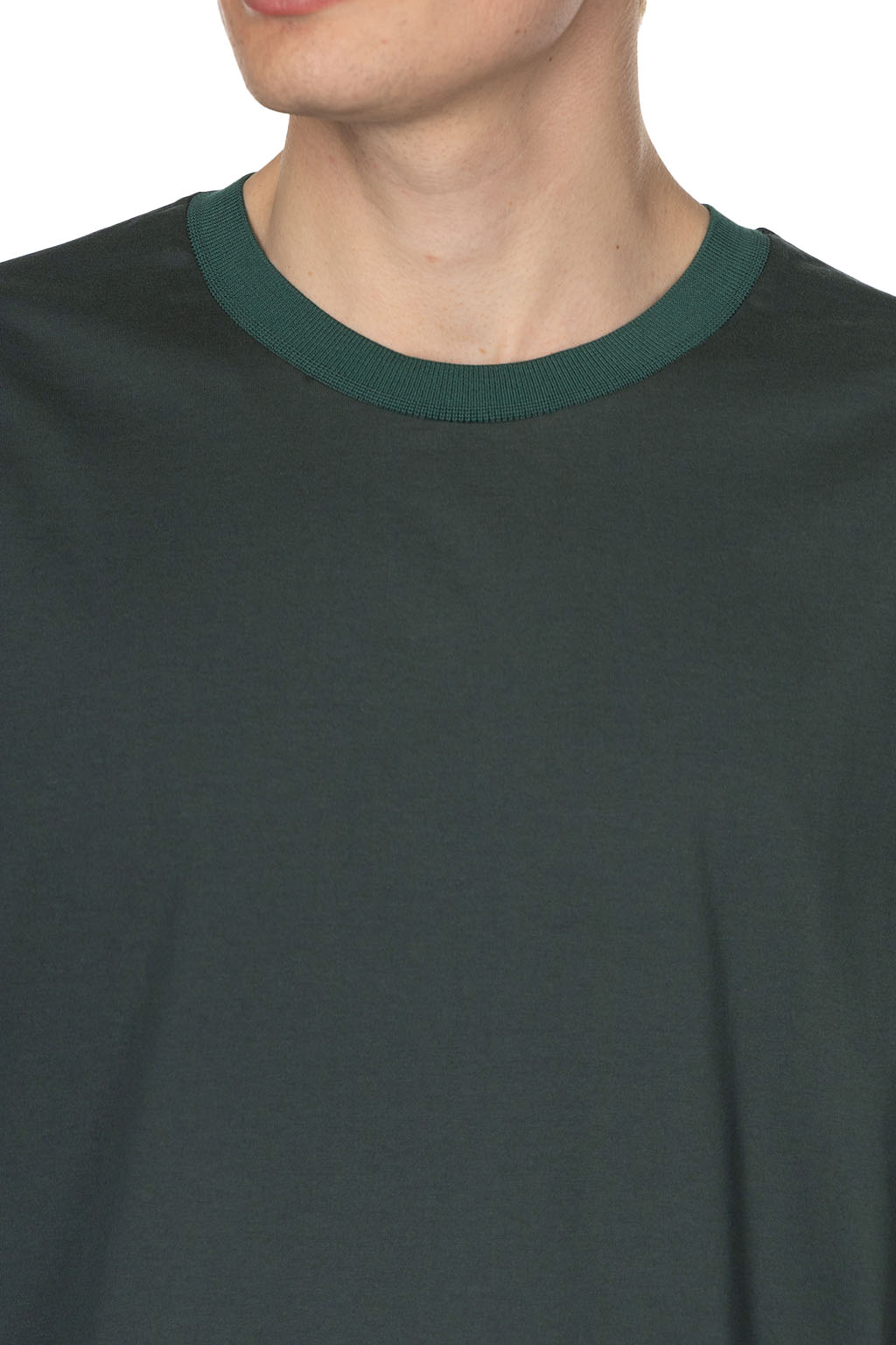 Still by hand - Knitted Rib T-Shirt - Green