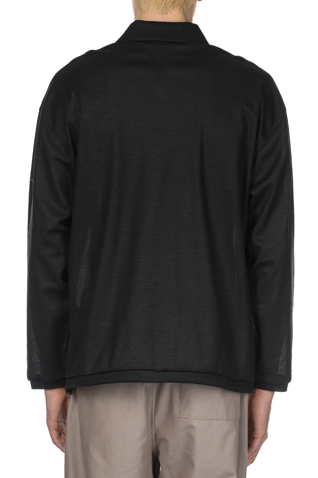 Still by hand - Long Sleeve Polo Shirt - Black