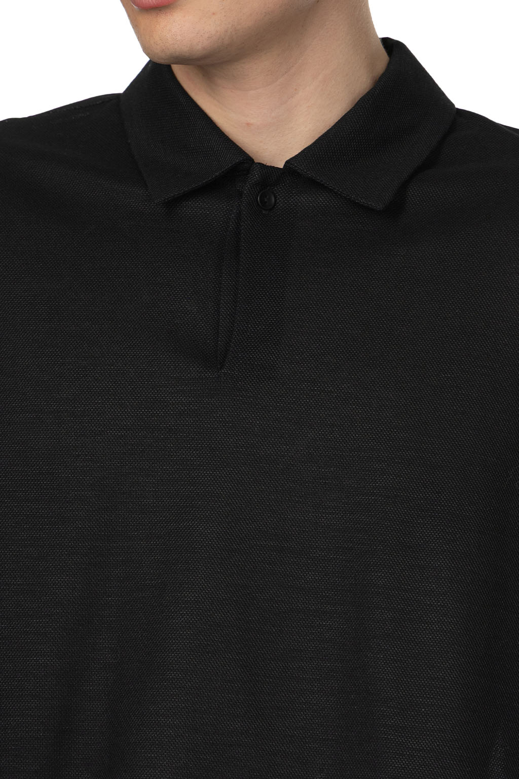 Still by hand - Long Sleeve Polo Shirt - Black