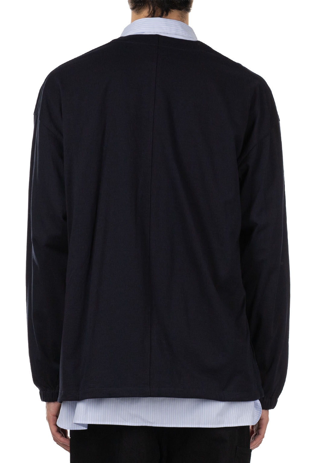 Still by hand - Mixed Colour Cardigan - Black Navy