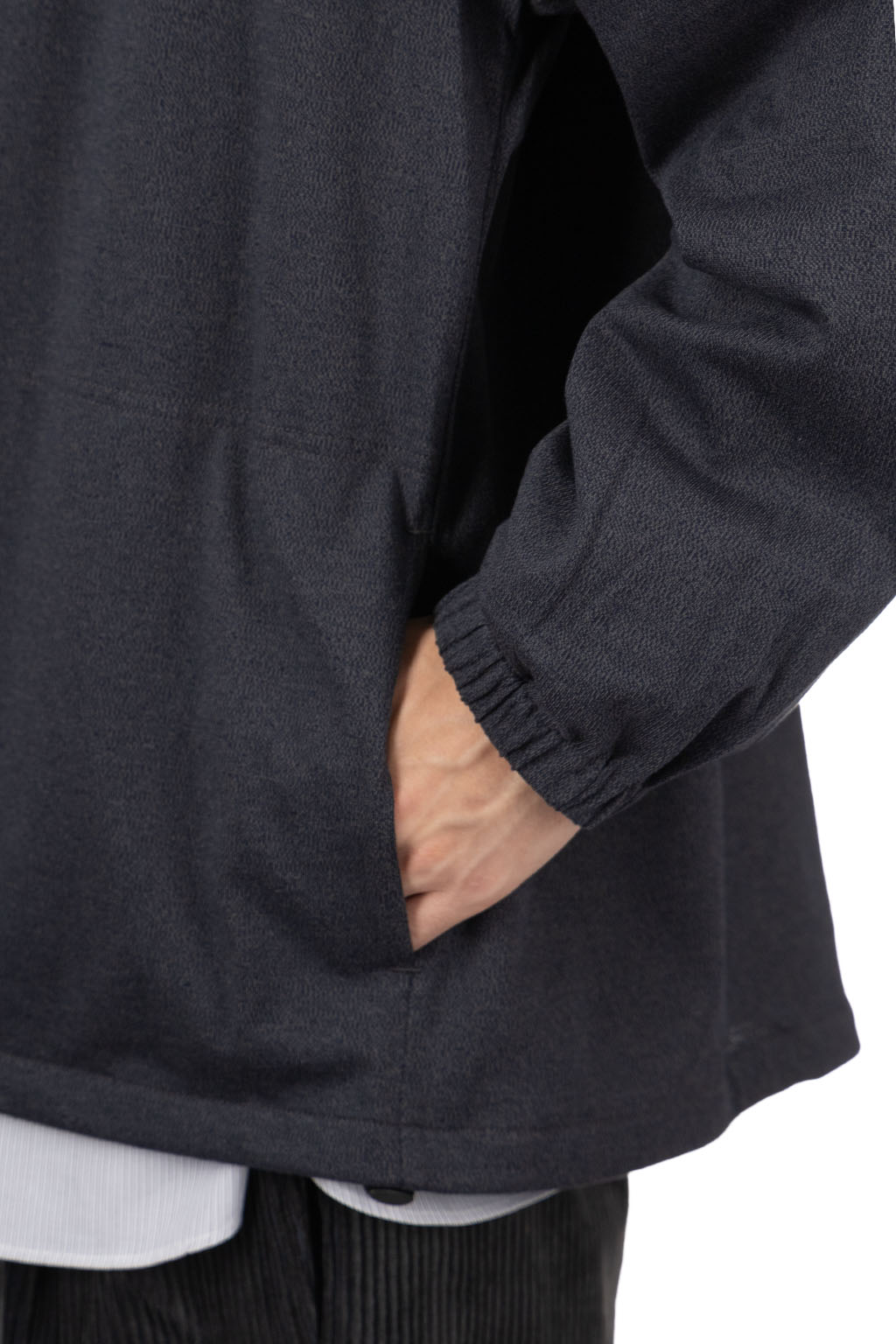 Still by hand - Mixed Colour Cardigan - Blue Charcoal