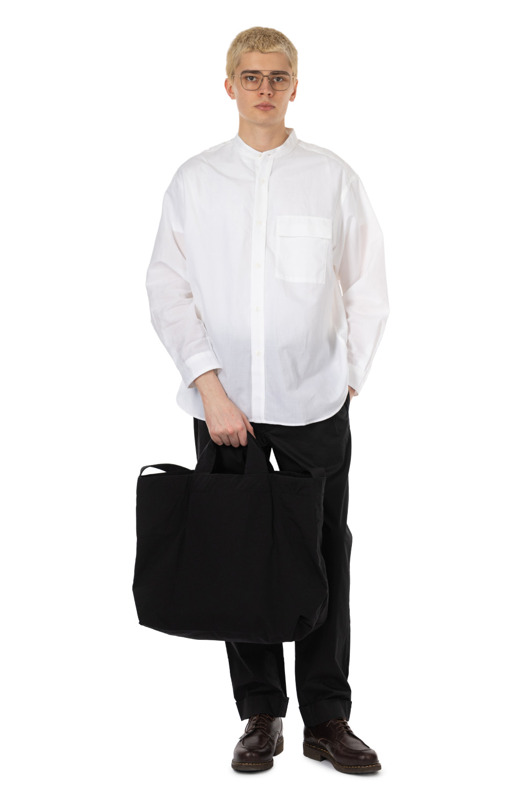 Still by hand - Nylon ox two-way bag - Ink Black