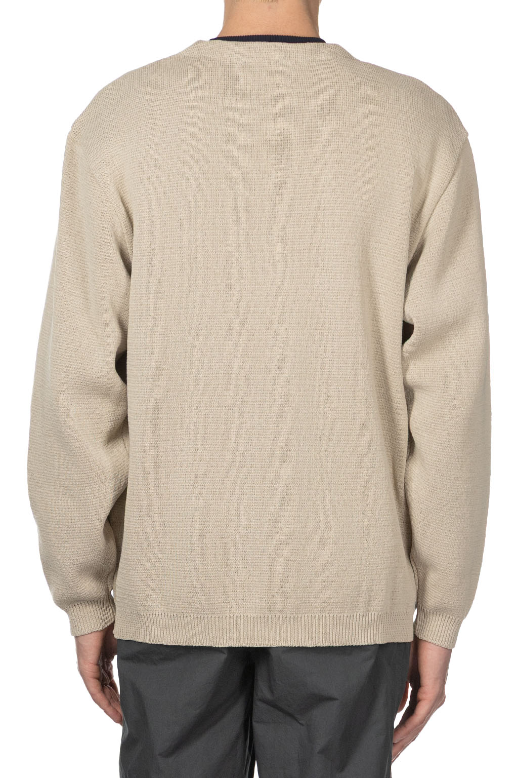 Still by hand - Paper Mixed Zip Up Cadigan - Oatmeal