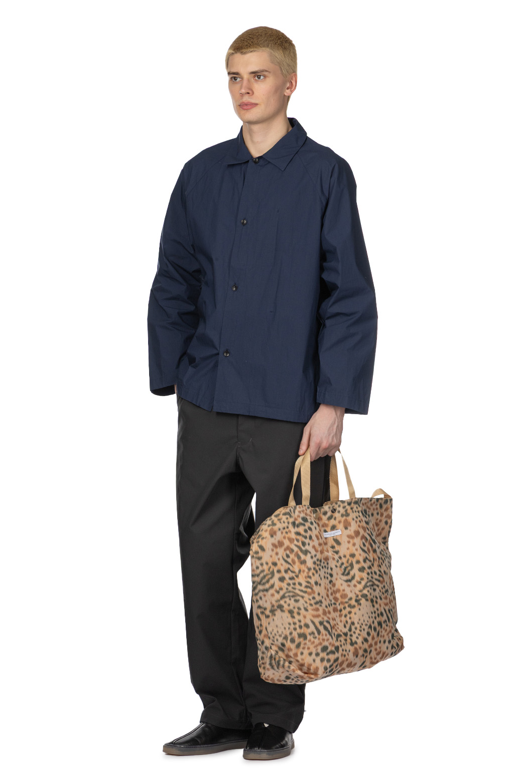 Still by hand - Silicone Coated Shirt Jacket - Deep Blue