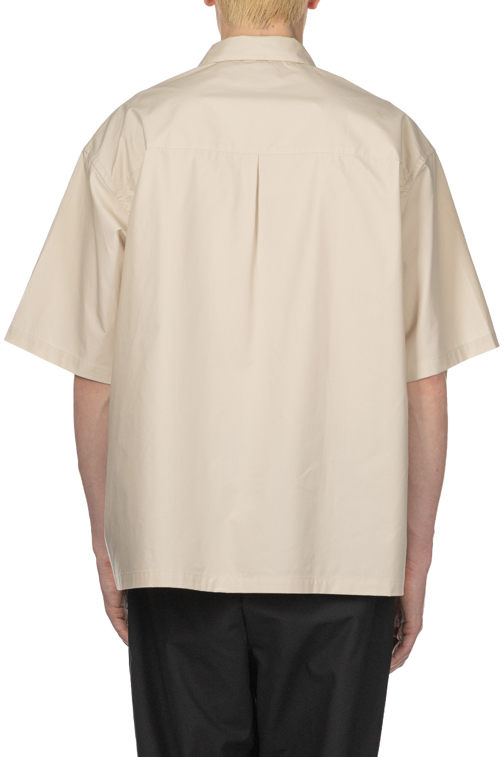 Still by hand - Silk Mixed Shirt - Light Beige