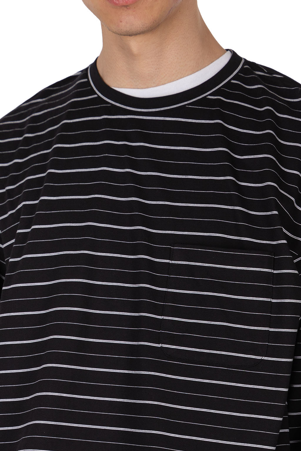 Still by hand - Striped long sleeve - Black x White