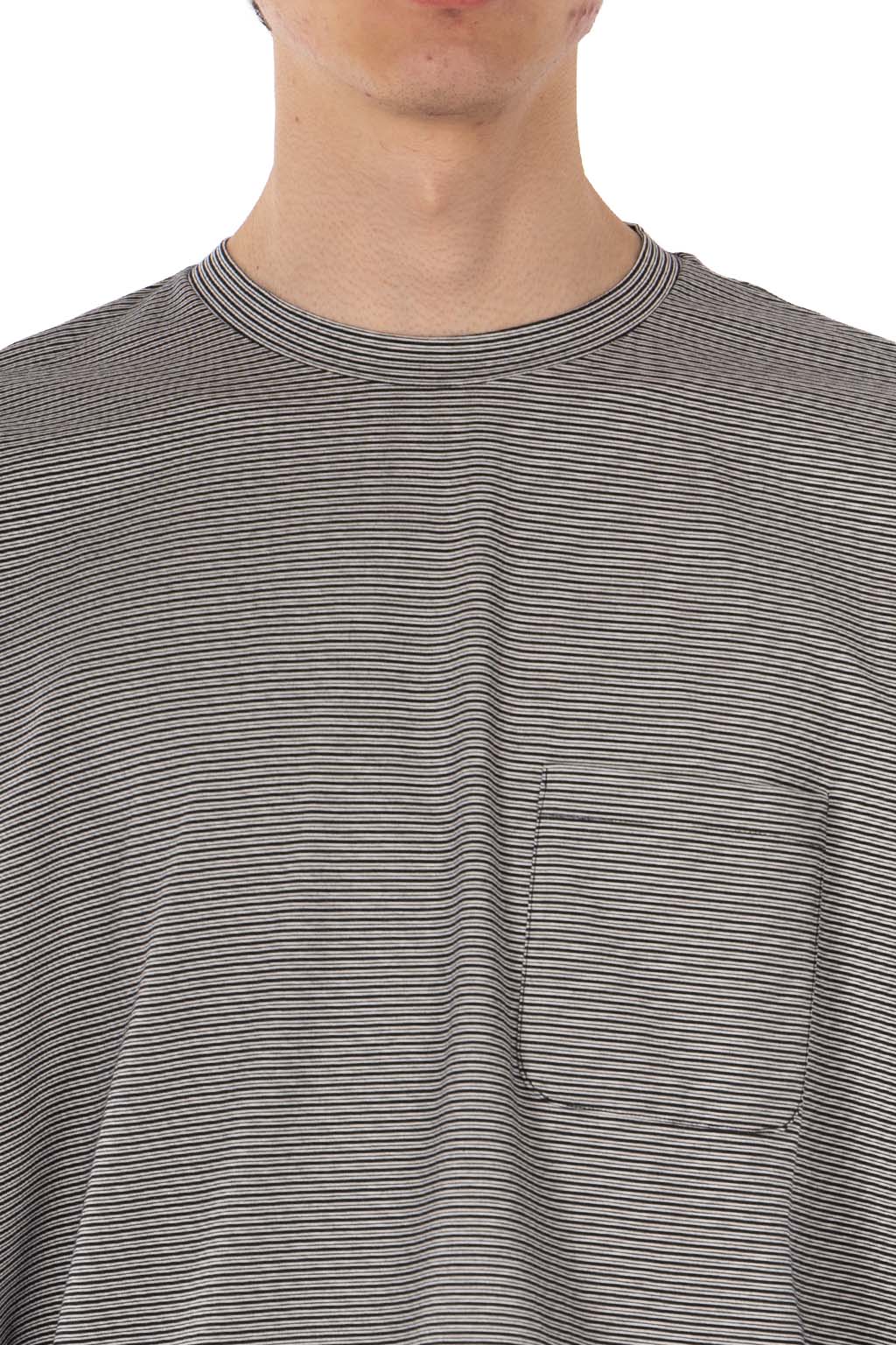 Still by hand - Striped long sleeve - Grey x Black
