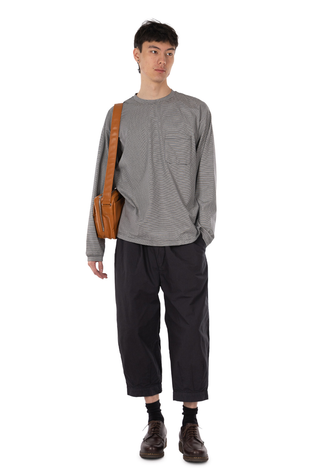 Still by hand - Striped long sleeve - Grey x Black