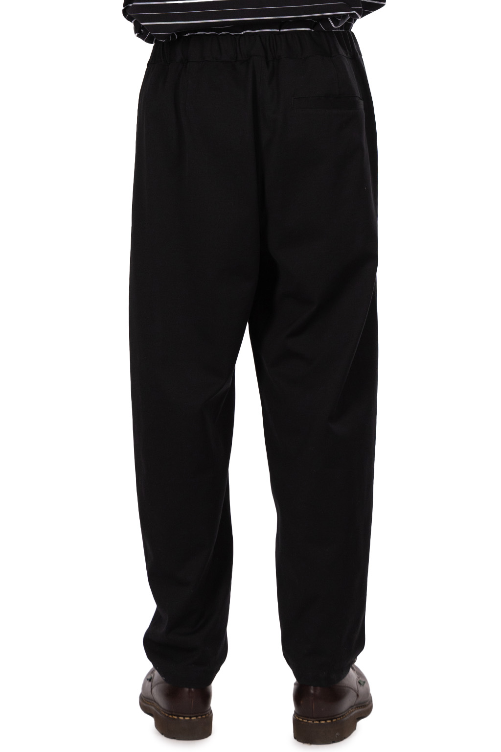 Still by hand - Twisted jersey pants - Black Navy