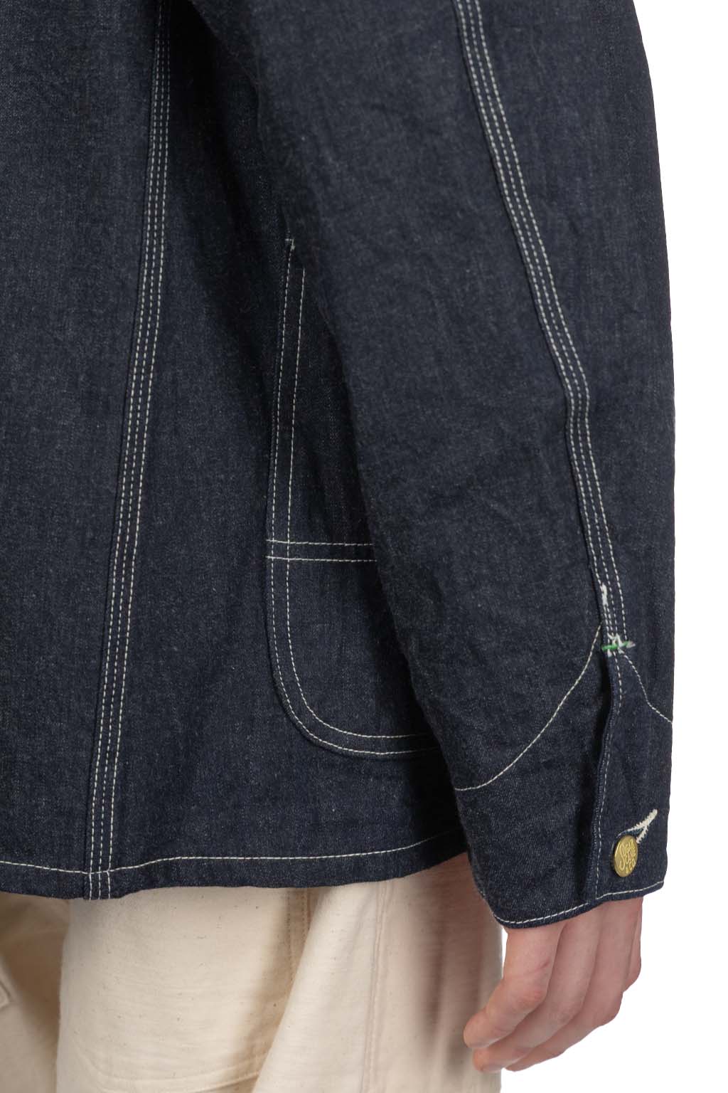 Sugar Cane - 11oz  Blue Denim Work Coat - A NAvy