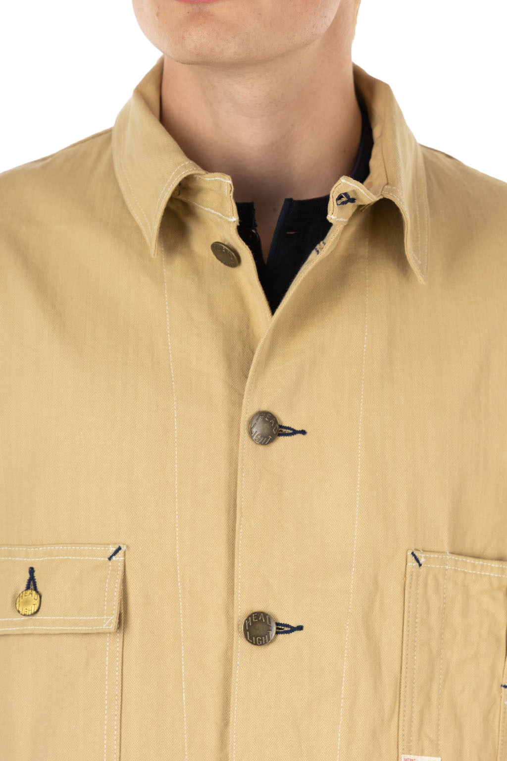 Sugar Cane - Headlight - 10oz Random HBT Work Coat