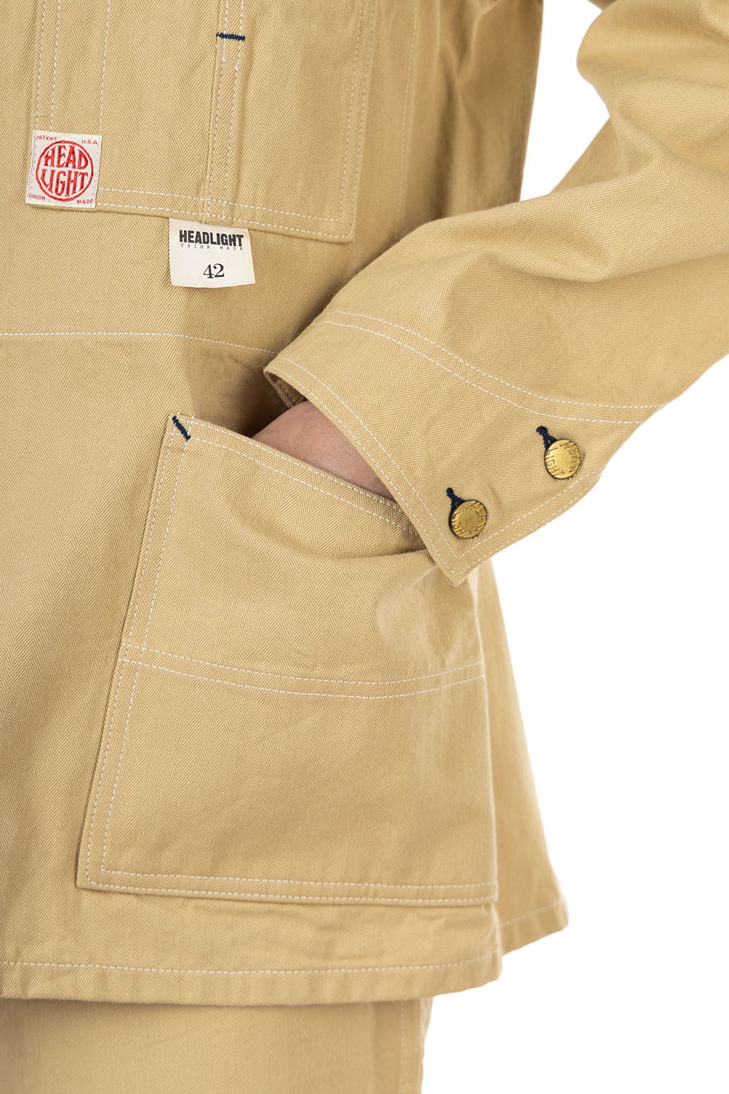 Sugar Cane - Headlight - 10oz Random HBT Work Coat