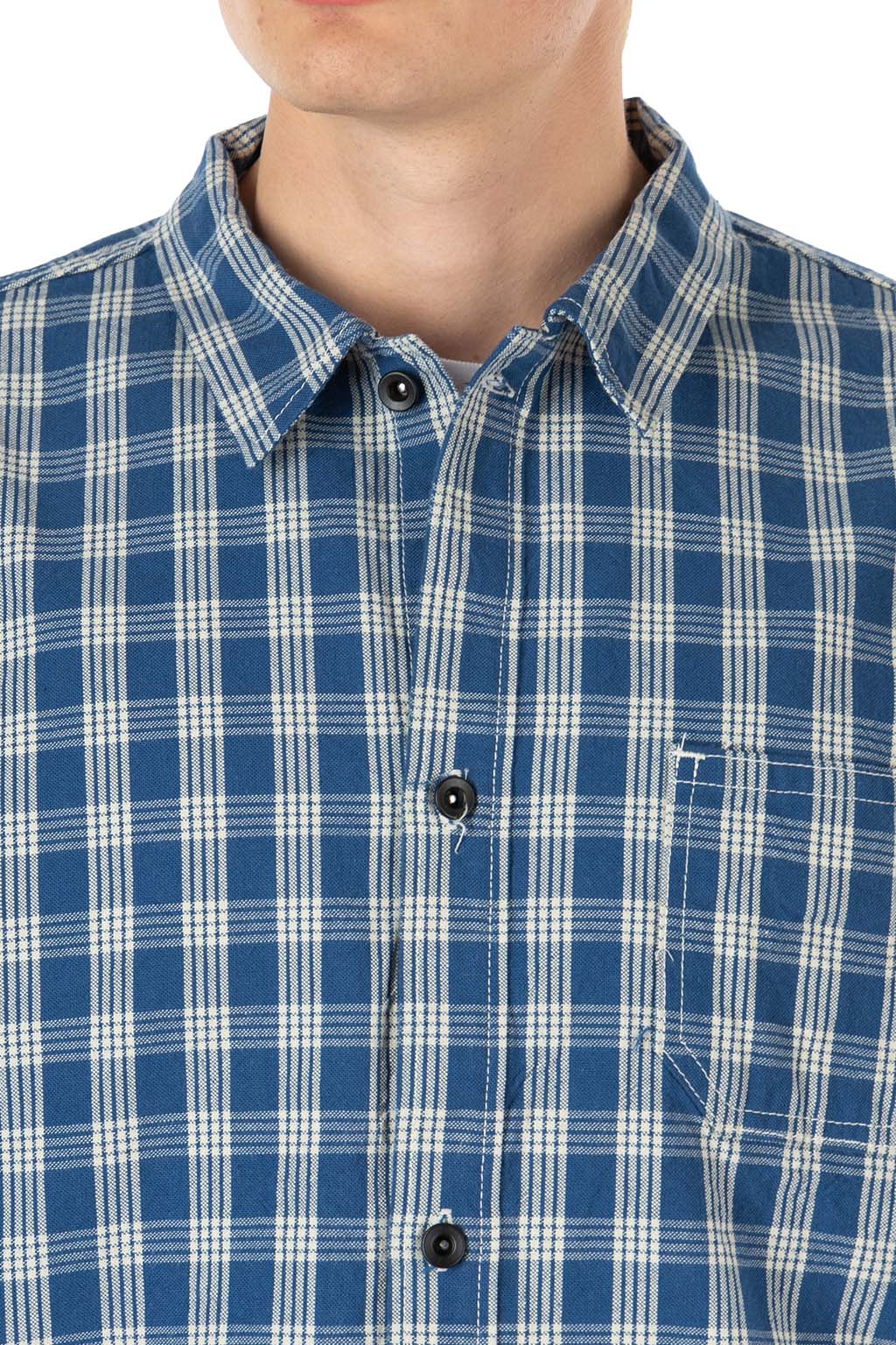 Sugar Cane - Union Supply - Palaka Check Shirt Blouse - One Wash