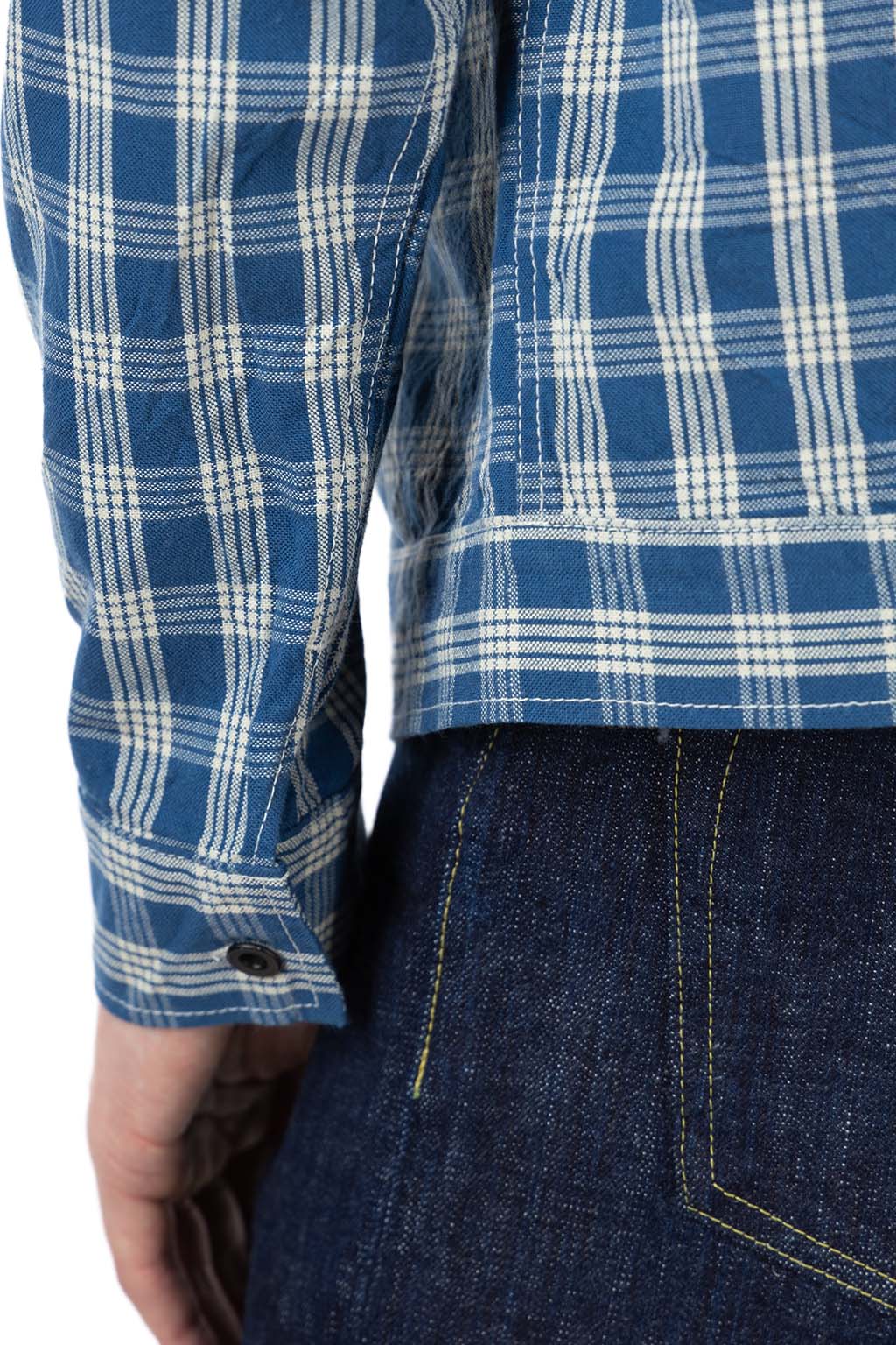 Sugar Cane - Union Supply - Palaka Check Shirt Blouse - One Wash