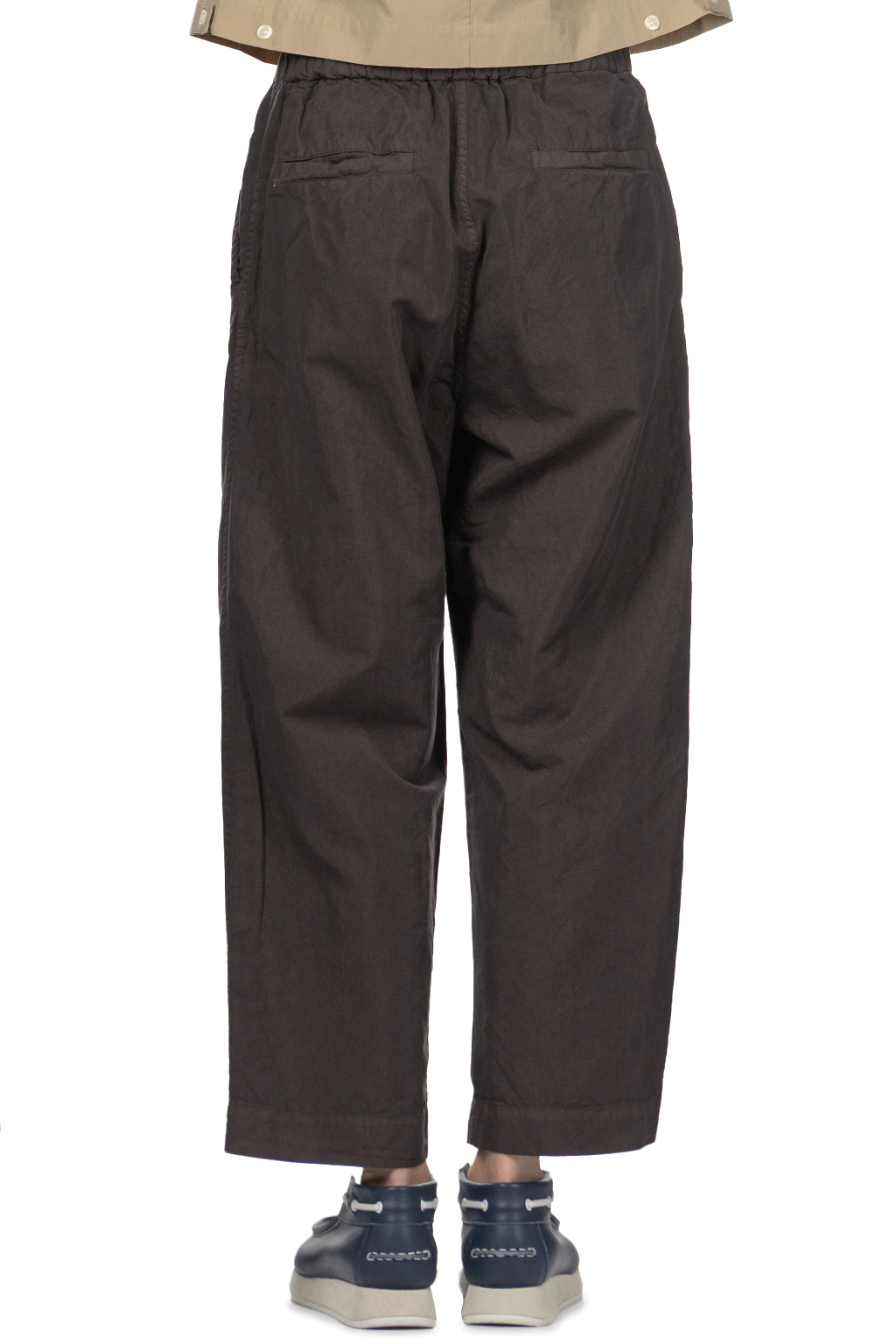TOUJOURS - Easy Field Trousers - Charcoal Brown