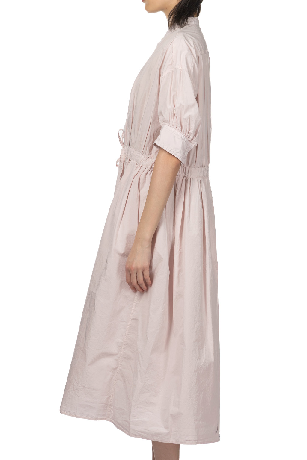 TOUJOURS - Half Bishop Sleeve String Dress - Shell Pink
