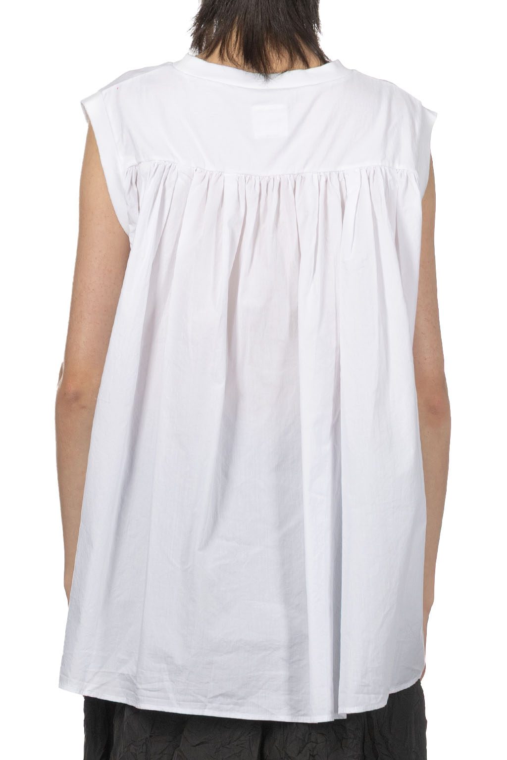 TOUJOURS - Organic Cotton Light Jersey Sleeveless T-Shirt - Optical White