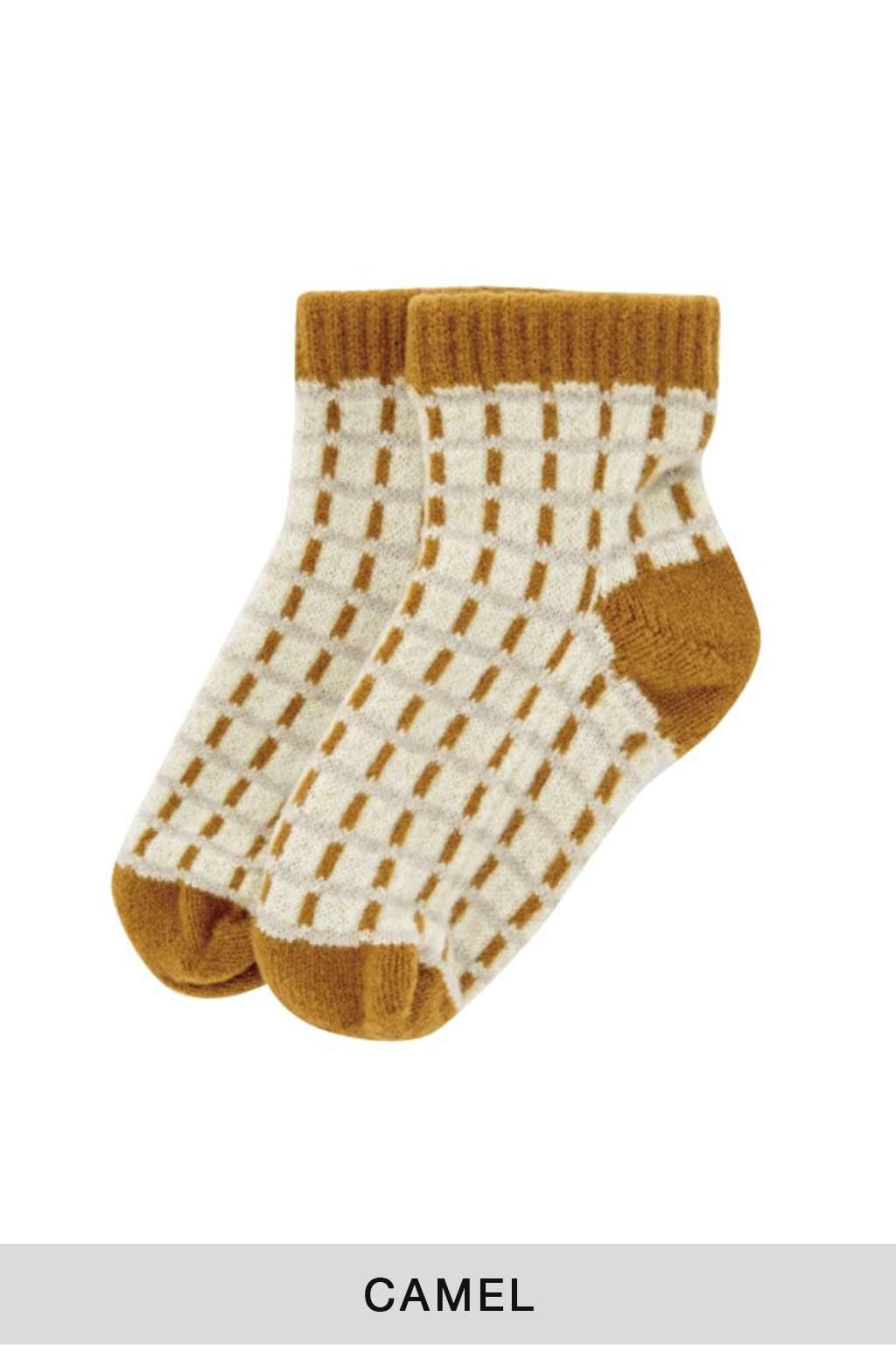 Tehtava - Fluffy Socks Check - 2 Color Choices