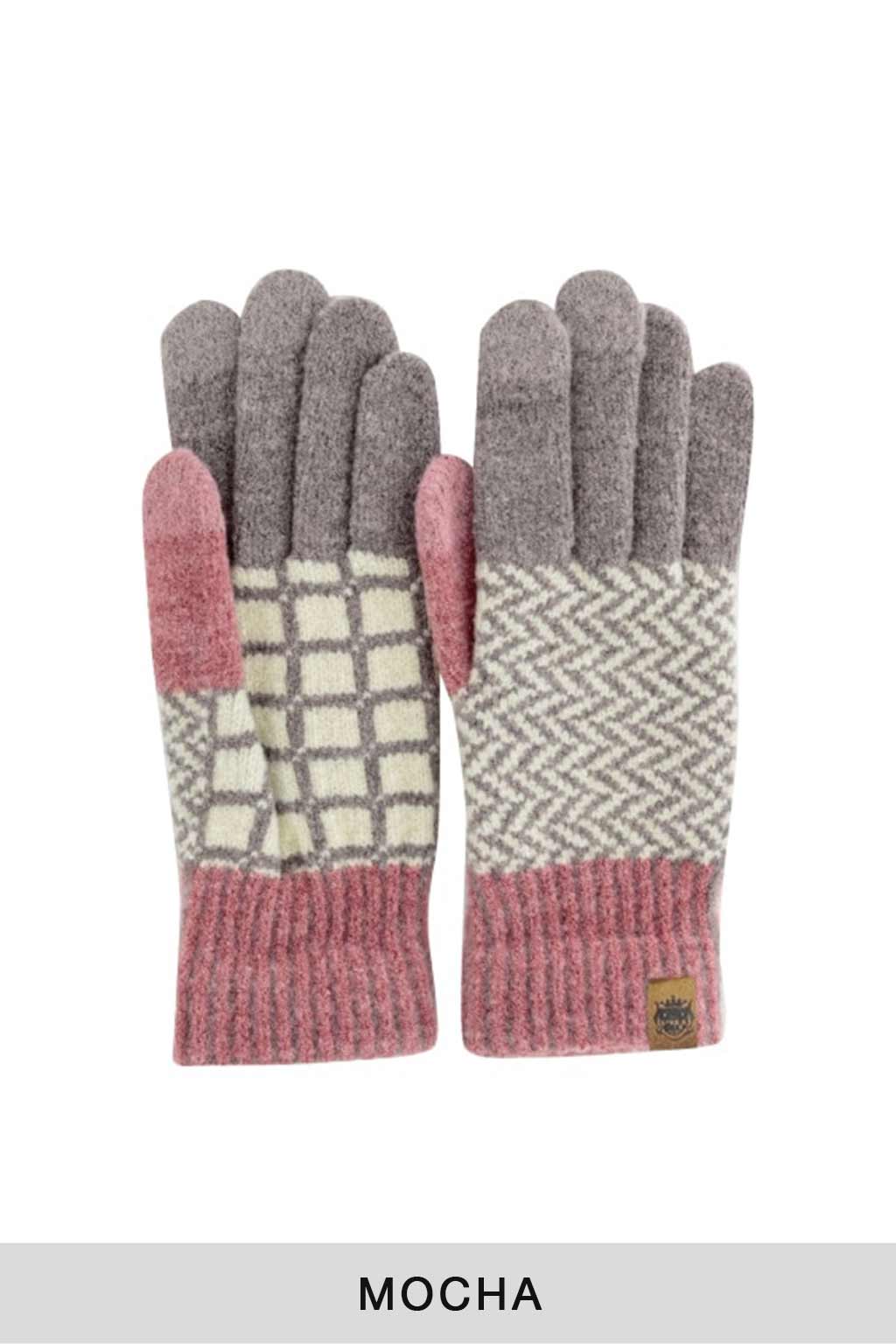Tehtava - Touchscreen Gloves Herringbone - 2 Color Choices